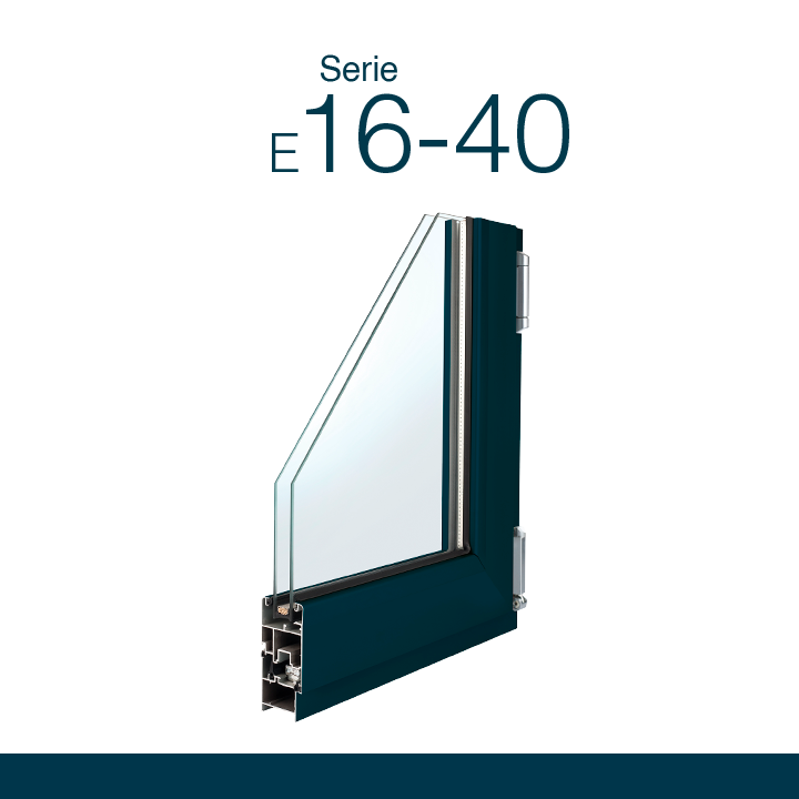 Serie-E16-40 Sistema de Ventana y, Balconera Corredera Perimetral, con una gran variedad de soluciones