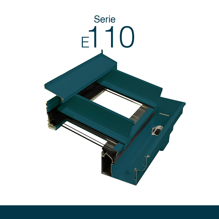 Serie-E110 Sistema de techo fijo. Desarrollado para-optimizar el montaje con posibilidad de realizar grandes dimensiones
