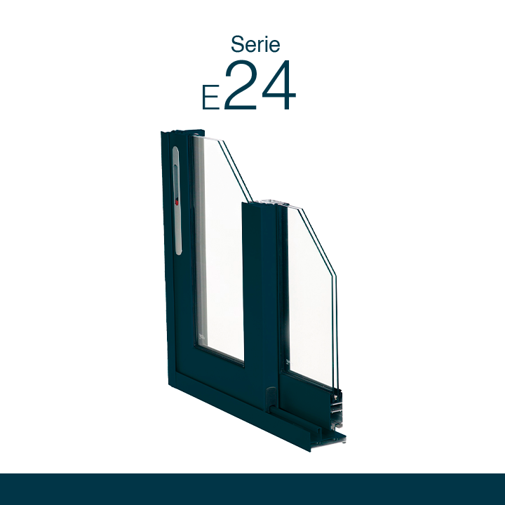 Serie-E24 Sistema de ventana y balconera corredera