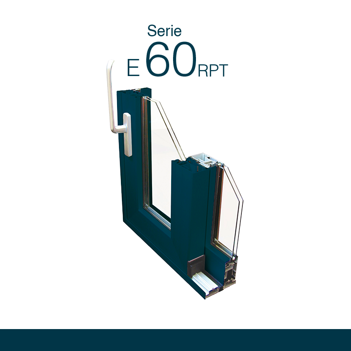 Serie-E60 Sistema de ventana y balconera corredera perimetral con Rotura de Puente Térmico para grandes cerramientos