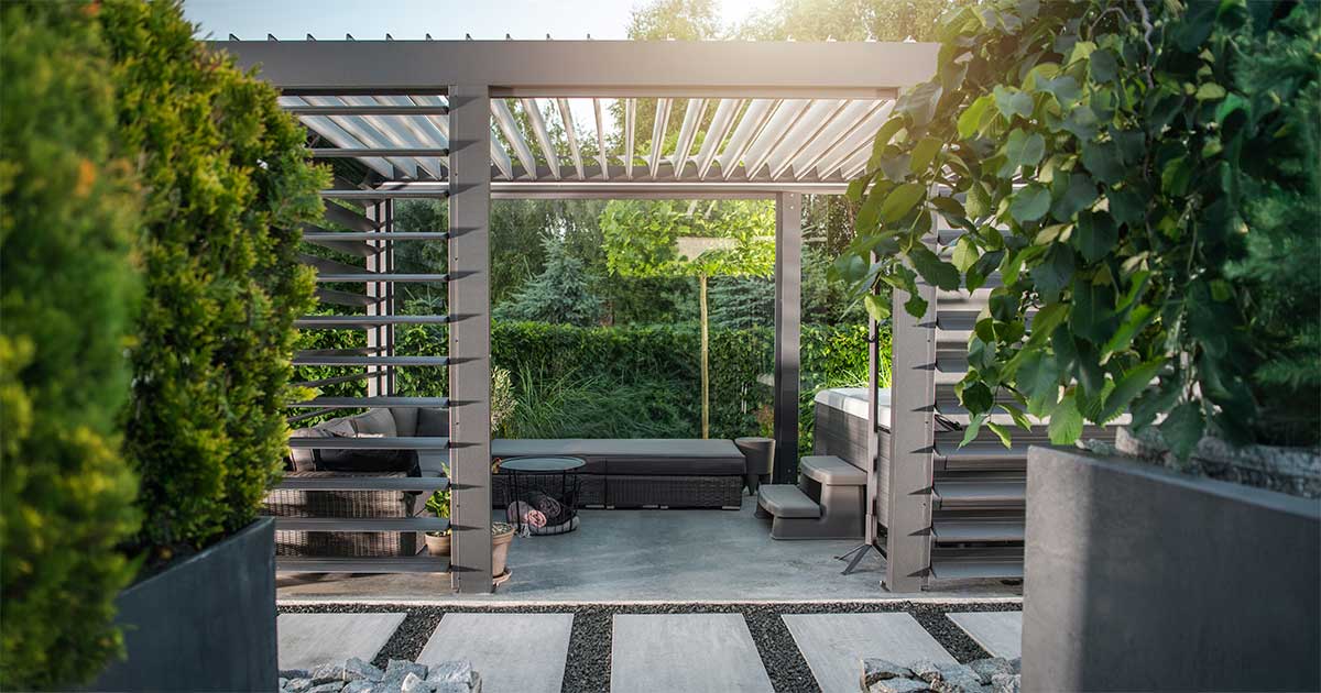 Uso del aluminio de EXTRUAL para la construcción de pérgolas