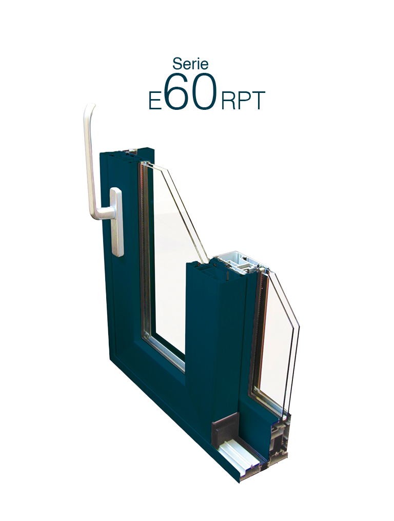 Serie-E60 Sistema de ventana y balconera corredera perimetral con Rotura de Puente Térmico para grandes cerramientos
